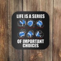 Types Of Baseball Pitches Life Choices Pitcher Player Gift Coaster