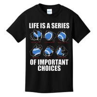 Types Of Baseball Pitches Life Choices Pitcher Player Gift Kids T-Shirt