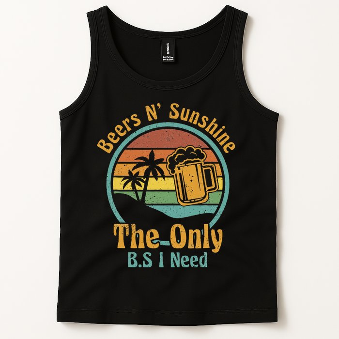 The Only BS I Need Is Beers and Sunshine Drinking Brew Party Tank Top