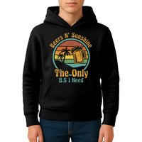 The Only BS I Need Is Beers and Sunshine Drinking Brew Party Kids Hoodie