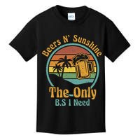 The Only BS I Need Is Beers and Sunshine Drinking Brew Party Kids T-Shirt