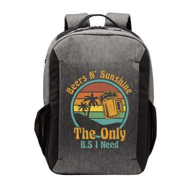 The Only BS I Need Is Beers and Sunshine Drinking Brew Party Vector Backpack
