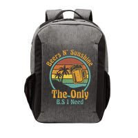 The Only BS I Need Is Beers and Sunshine Drinking Brew Party Vector Backpack