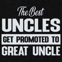 The Only Best Uncles Get Promoted To Great Uncle Ladies PosiCharge Tri-Blend Wicking Tank