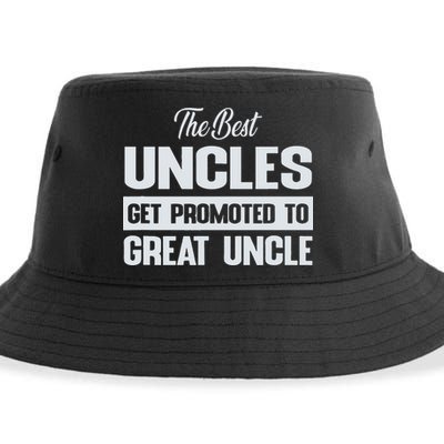 The Only Best Uncles Get Promoted To Great Uncle Sustainable Bucket Hat