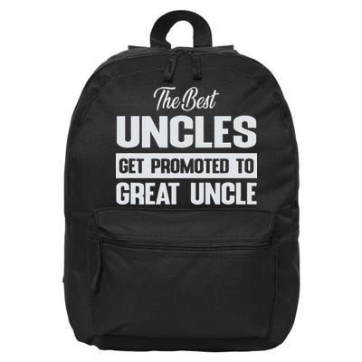 The Only Best Uncles Get Promoted To Great Uncle 16 in Basic Backpack