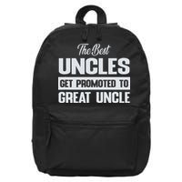 The Only Best Uncles Get Promoted To Great Uncle 16 in Basic Backpack