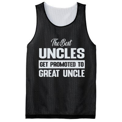 The Only Best Uncles Get Promoted To Great Uncle Mesh Reversible Basketball Jersey Tank