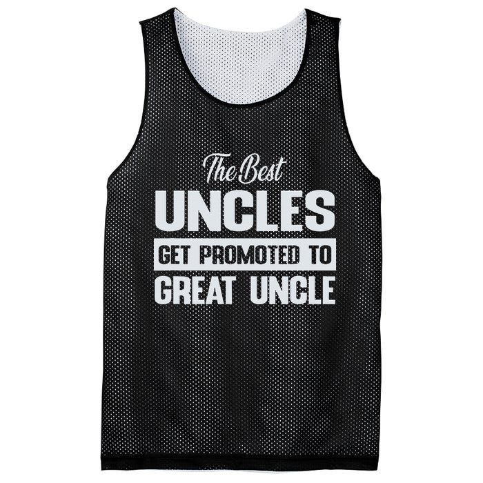 The Only Best Uncles Get Promoted To Great Uncle Mesh Reversible Basketball Jersey Tank