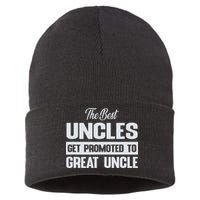 The Only Best Uncles Get Promoted To Great Uncle Sustainable Knit Beanie
