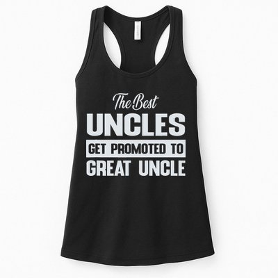 The Only Best Uncles Get Promoted To Great Uncle Womens Tank Top
