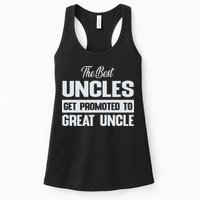 The Only Best Uncles Get Promoted To Great Uncle Womens Tank Top