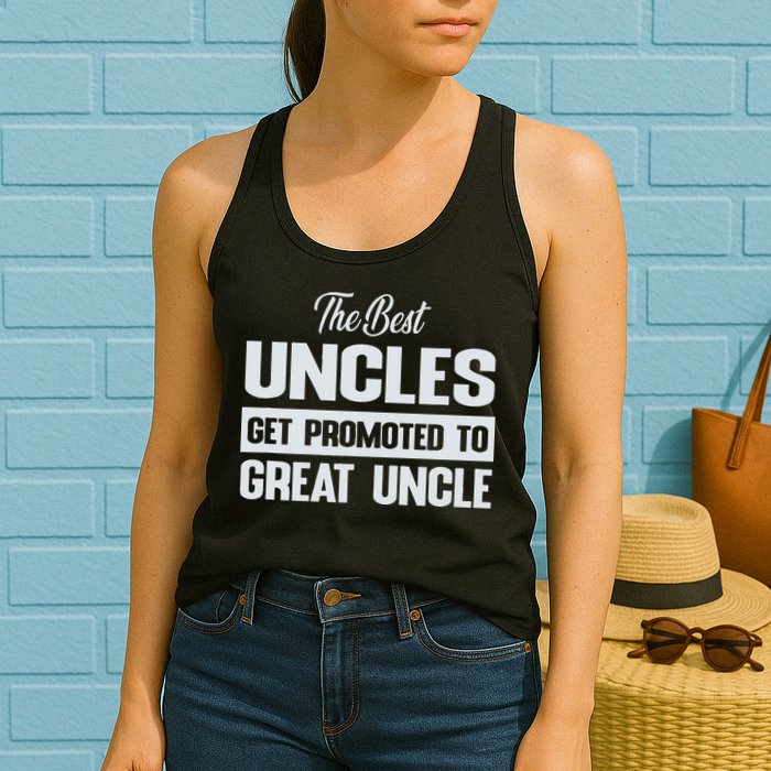 The Only Best Uncles Get Promoted To Great Uncle Womens Tank Top
