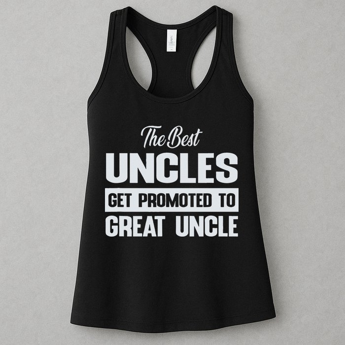 The Only Best Uncles Get Promoted To Great Uncle Womens Tank Top