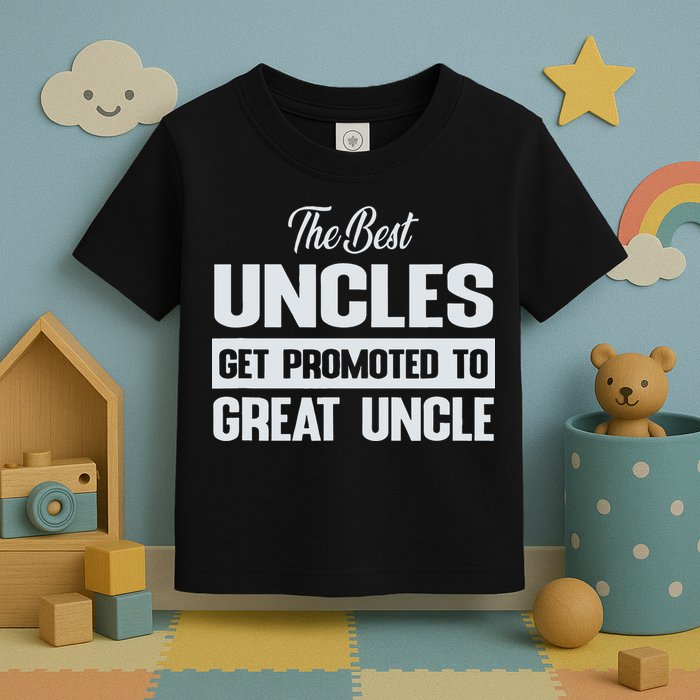 The Only Best Uncles Get Promoted To Great Uncle Toddler T-Shirt