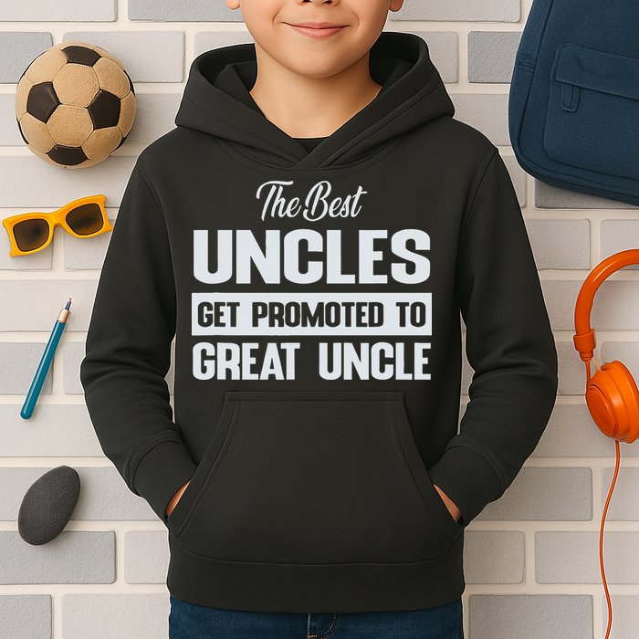The Only Best Uncles Get Promoted To Great Uncle Kids Hoodie