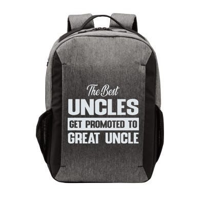 The Only Best Uncles Get Promoted To Great Uncle Vector Backpack