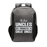 The Only Best Uncles Get Promoted To Great Uncle Vector Backpack