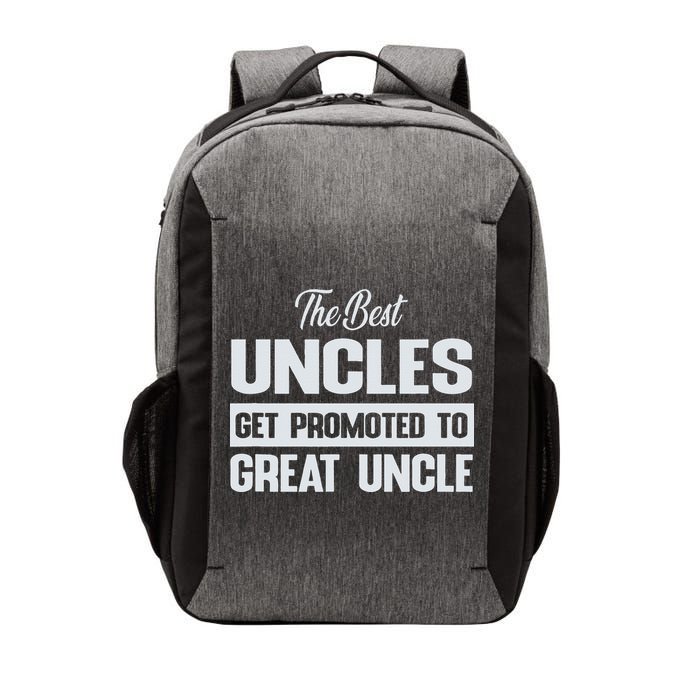 The Only Best Uncles Get Promoted To Great Uncle Vector Backpack