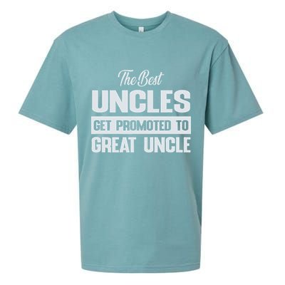 The Only Best Uncles Get Promoted To Great Uncle Sueded Cloud Jersey T-Shirt