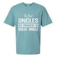 The Only Best Uncles Get Promoted To Great Uncle Sueded Cloud Jersey T-Shirt