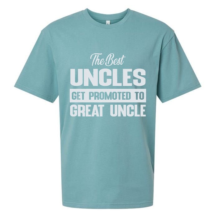 The Only Best Uncles Get Promoted To Great Uncle Sueded Cloud Jersey T-Shirt