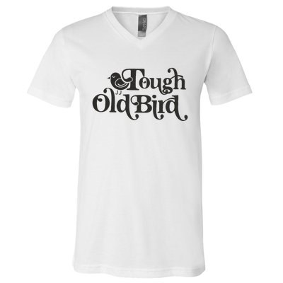 Tough Old Bird Grandma V-Neck T-Shirt