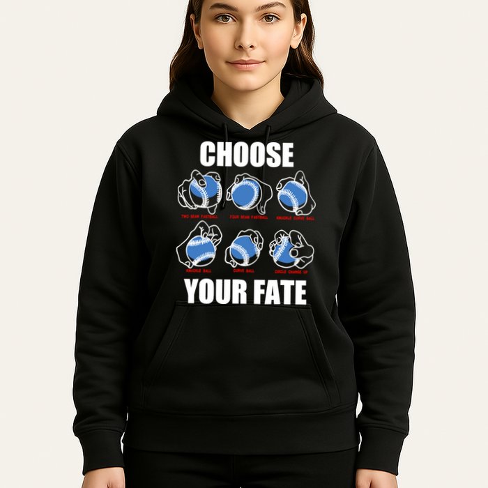 Types Of Baseball Pitches Choose Your Fate Gift For Pitcher Hoodie