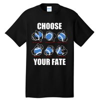 Types Of Baseball Pitches Choose Your Fate Gift For Pitcher Tall T-Shirt