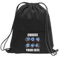 Types Of Baseball Pitches Choose Your Fate Gift For Pitcher Sweatshirt Cinch Pack Bag