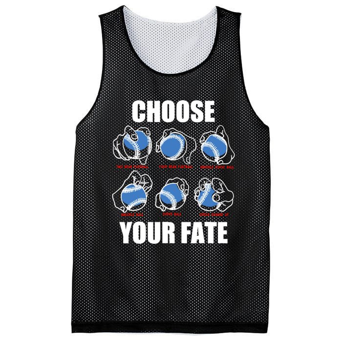 Types Of Baseball Pitches Choose Your Fate Gift For Pitcher Mesh Reversible Basketball Jersey Tank