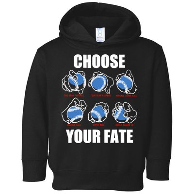 Types Of Baseball Pitches Choose Your Fate Gift For Pitcher Toddler Hoodie