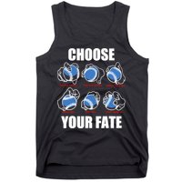 Types Of Baseball Pitches Choose Your Fate Gift For Pitcher Tank Top