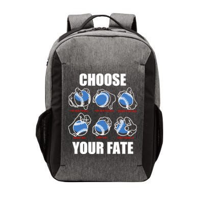 Types Of Baseball Pitches Choose Your Fate Gift For Pitcher Vector Backpack