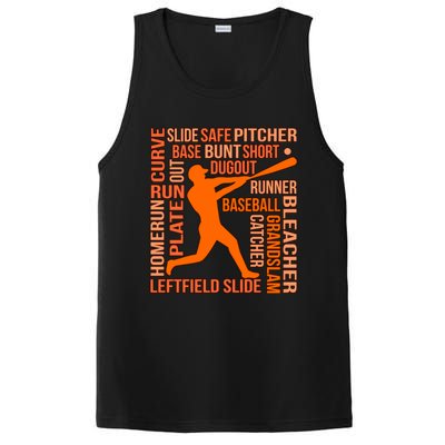 Types Of Baseball Players Sports Lover Coach Graphic Cute Gift PosiCharge Competitor Tank