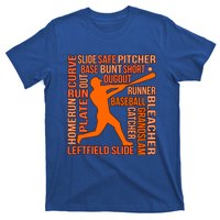 Types Of Baseball Players Sports Lover Coach Graphic Cute Gift T-Shirt