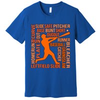 Types Of Baseball Players Sports Lover Coach Graphic Cute Gift Premium T-Shirt