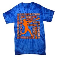 Types Of Baseball Players Sports Lover Coach Graphic Cute Gift Tie-Dye T-Shirt