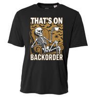 ThatS On Backorder Pharmacy Tech Skeleton ThatS Backorder Cooling Performance Crew T-Shirt