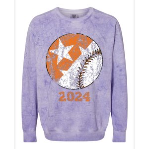 Tennessee Omaha Bound Knoxville Baseball Fan 2024 Champion Colorblast Crewneck Sweatshirt