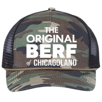 The Original Berf Of Chicagoland Funny Printing Mistake Retro Rope Trucker Hat Cap