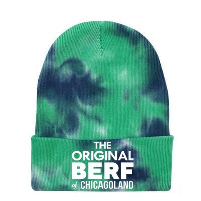 The Original Berf Of Chicagoland Funny Printing Mistake Tie Dye 12in Knit Beanie