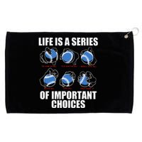 Types Of Baseball Pitches Life Choices Pitcher Player Gift Grommeted Golf Towel