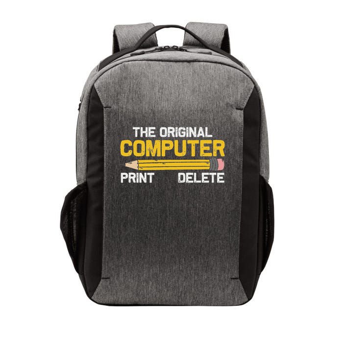 The Original Computer Humor Graphic Print Delete Pencil Vector Backpack
