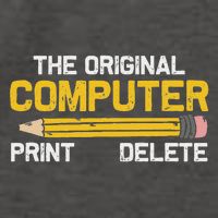 The Original Computer Humor Graphic Print Delete Pencil Vector Backpack