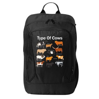 Types Of Cows Farmer Tee Costume funny Cow Farming City Backpack