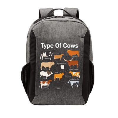 Types Of Cows Farmer Tee Costume funny Cow Farming Vector Backpack