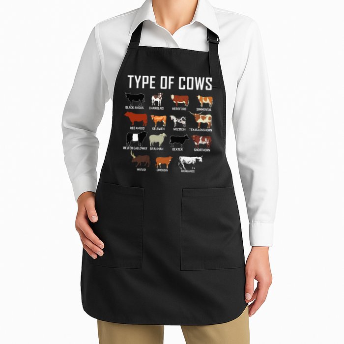Types Of Cows Farmer Tee Costume Cow Apron