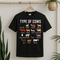 Types Of Cows Farmer Tee Costume Cow T-Shirt