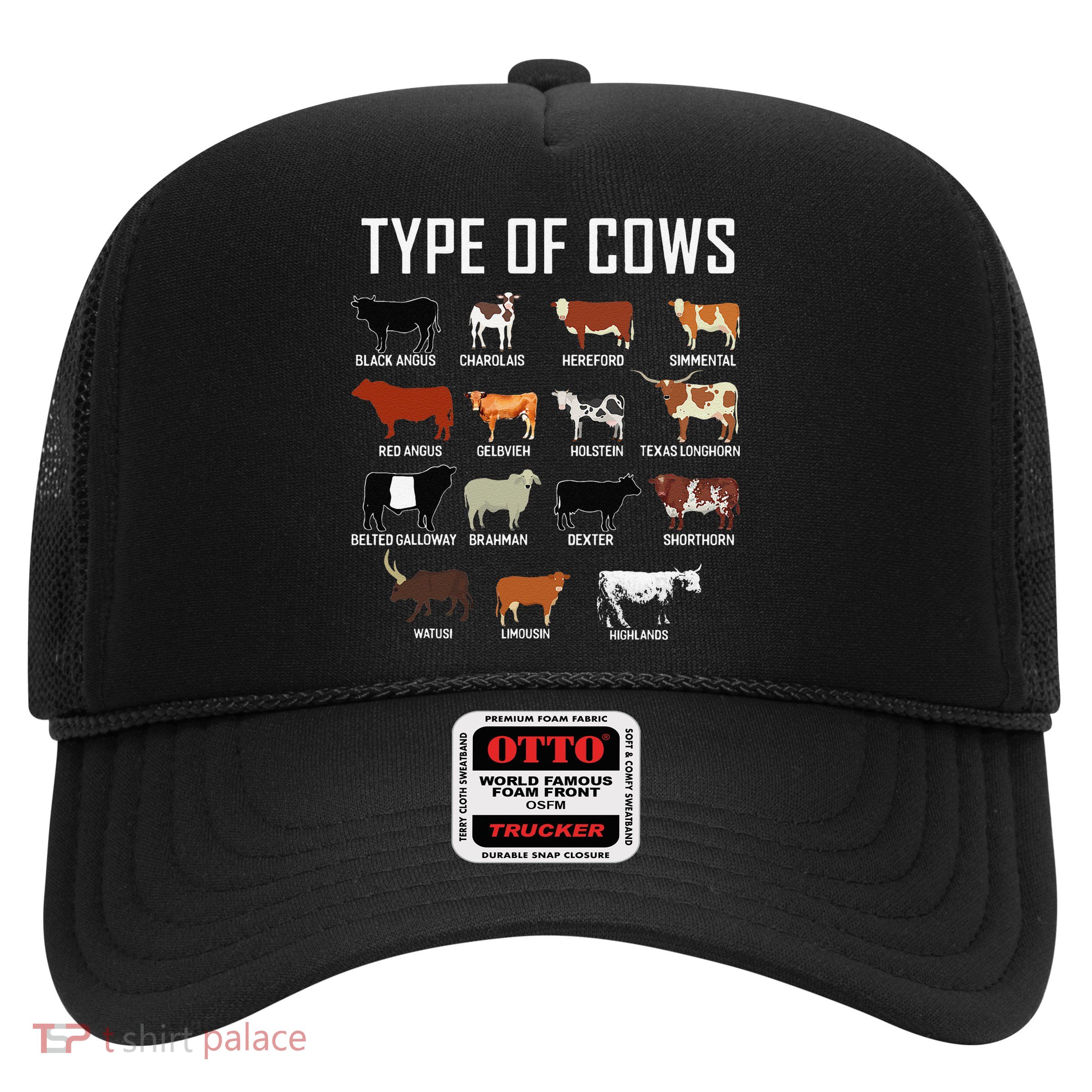 Types Of Cows Farmer Tee Costume Cow Trucker Hat